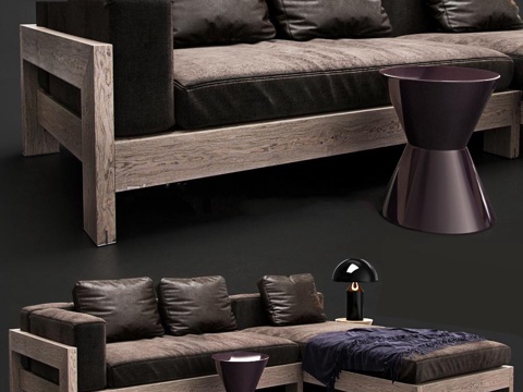  现代沙发组合沙发3d模型 