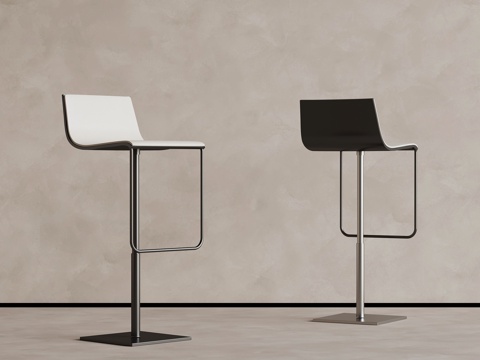  现代意式吧凳3d模型 