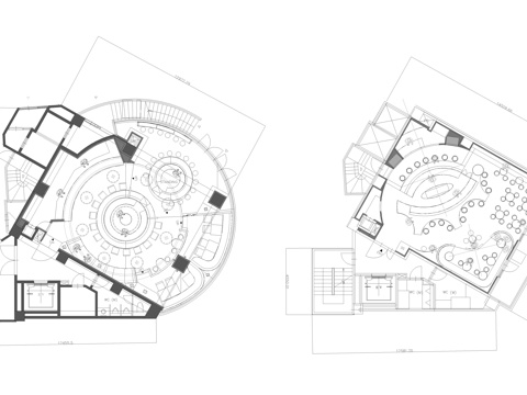 酒吧平面图cad施工图
