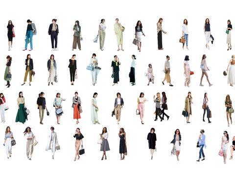  人物集合su模型 