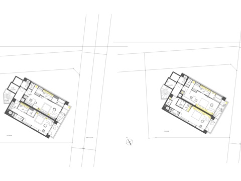 酒店客房cad施工图