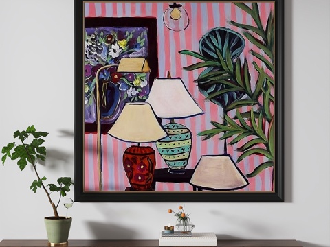  欧式，法式，古典，复古，轻奢，装饰画3d模型 