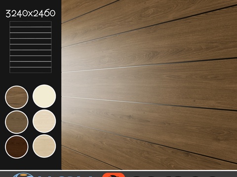  吸音装饰板6款套装83d模型 