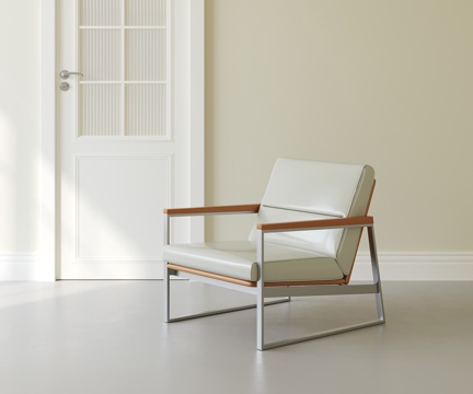  意式轻奢休闲椅3d模型 