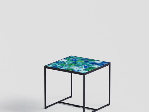  paolalenti 方茶几 陶瓷茶几组合3d模型 