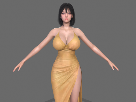  性感美女 女人 人物角色 数字人 网红 女性角色 漂亮女生3d模型 