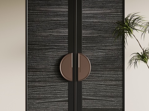 现代意式双开门su模型