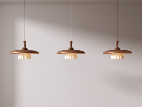 中古风餐厅吊灯su模型