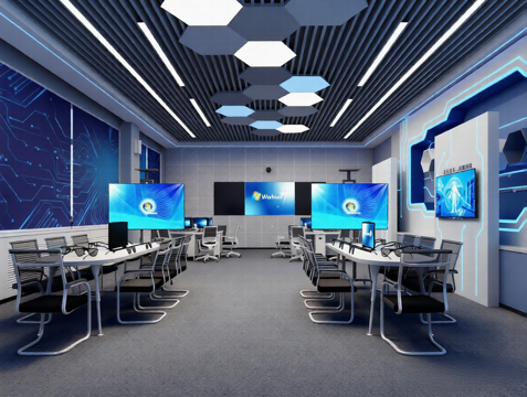  科技教室3d模型 