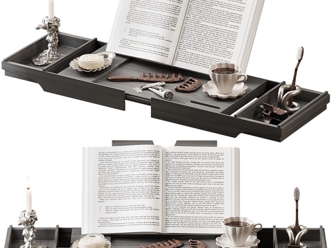  现代饰品摆件组合3d模型 