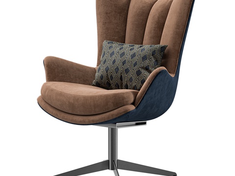  现代布艺皮革办公椅3d模型 