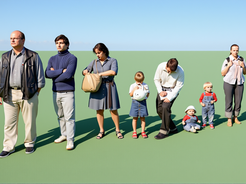  人物集合su模型 