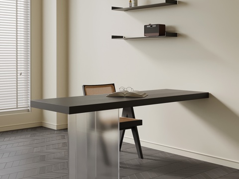  现代创意书桌3d模型 