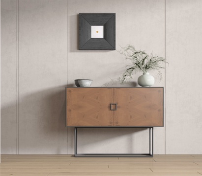  中古风玄关柜3d模型 