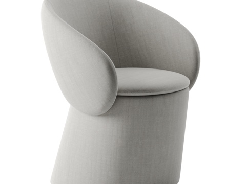  现代布艺单椅3d模型 