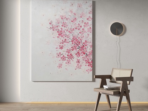  中古，复古，现代，轻奢，肌理，装饰画3d模型 