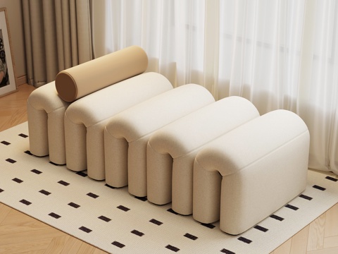  现代床尾凳 换鞋凳 沙发凳3d模型 