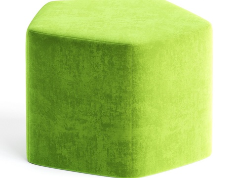  现代布艺沙发凳 脚踏3d模型 