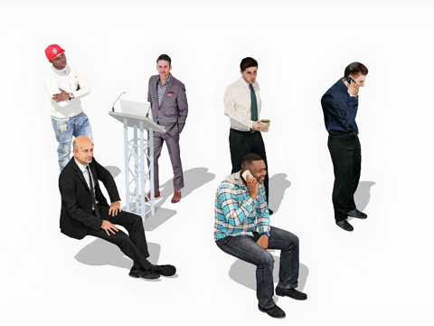  人物集合su模型 