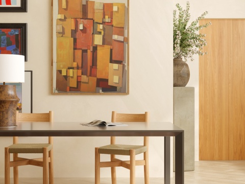  现代餐厅3d模型 