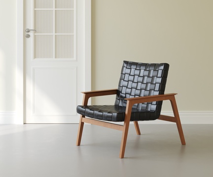  侘寂中古休闲椅3d模型 