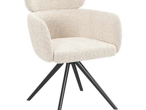  现代布艺办公椅3d模型 