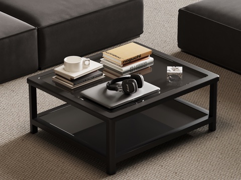  现代意式茶几3d模型 