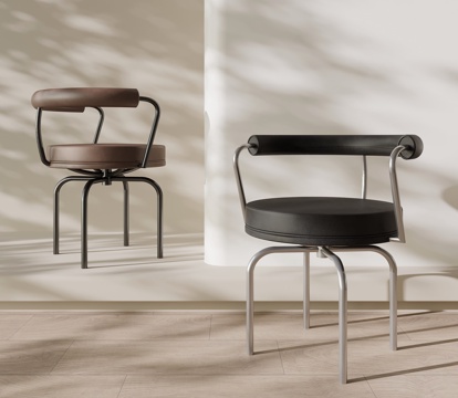  现代意式椅子 单椅 餐椅3d模型 