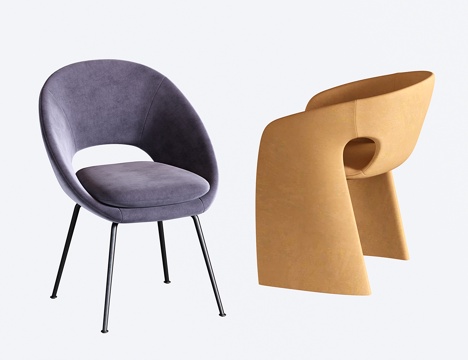  现代餐椅 单椅3d模型 