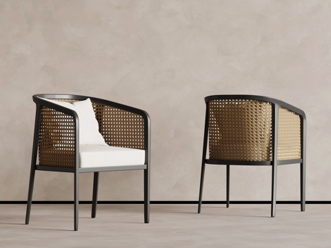 新中式餐椅su模型