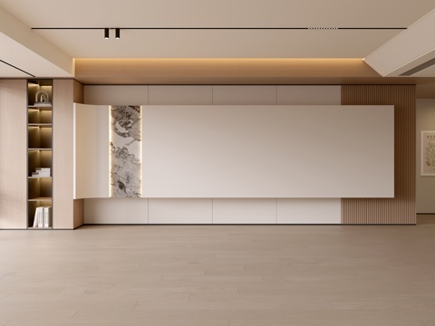  现代客厅 奶油客厅 沙发背景墙 客厅背景 奶油风背景墙3d模型 