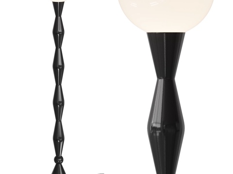  现代意式极简落地灯3d模型 