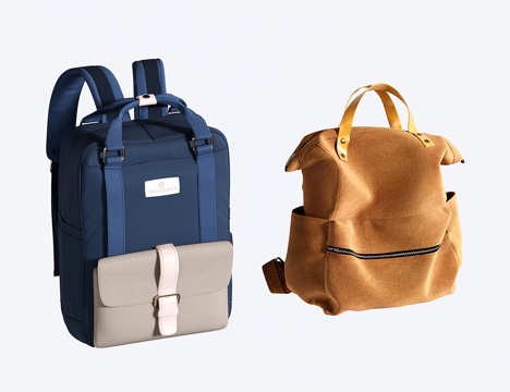 现代双肩包 电脑包 背包 旅行包su模型