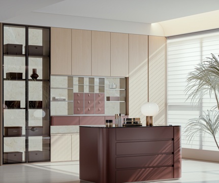  现代衣帽间3d模型 