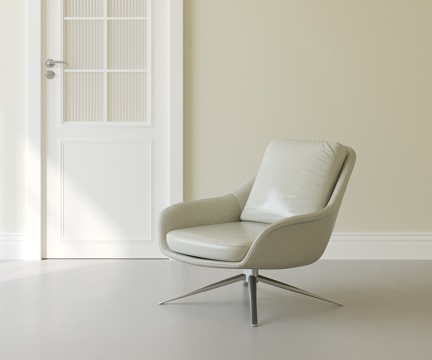  意式轻奢休闲椅3d模型 