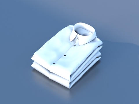  衣服 衣物 折叠衣服3d模型 