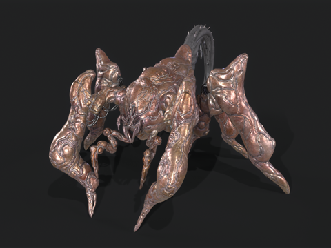  科幻角色 外星生物 外星人 怪兽 怪物 游戏角色 恐怖生物3d模型 