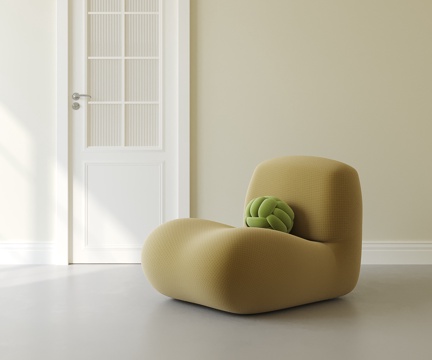  现代奶油懒人沙发3d模型 