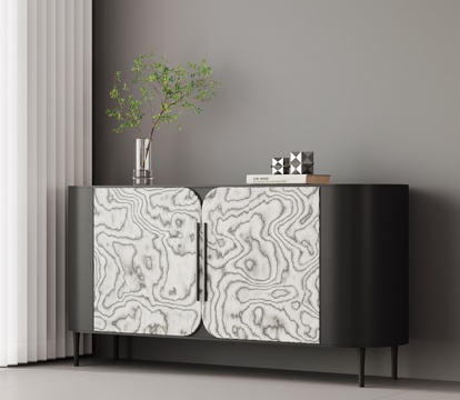  现代意式玄关柜3d模型 