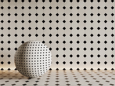  法式复古瓷砖 厨房瓷砖 洗手间瓷砖 地砖 马赛克3d模型 