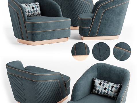  Monh扶手椅3d模型 