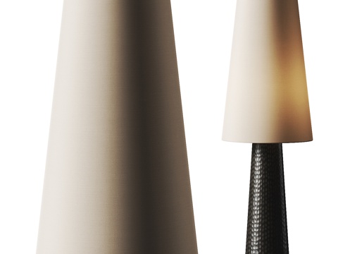  新中式落地灯3d模型 