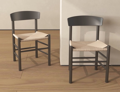  现代北欧餐椅 北欧餐椅 北欧单椅 现代实木餐椅 现代实木单椅3d模型 