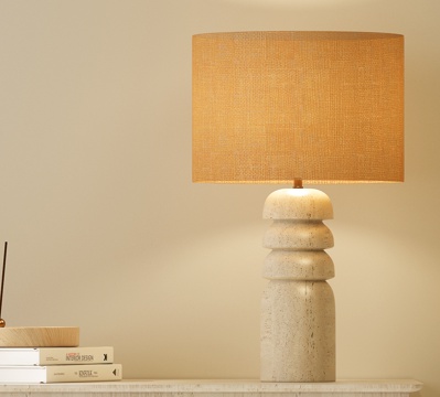  现代台灯 意式台灯 现代中古台灯 现代复古台灯  复古风台灯3d模型 