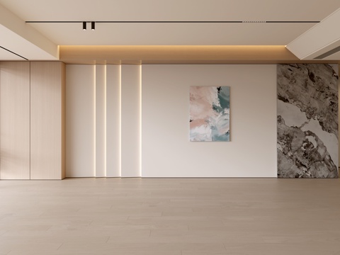  现代客厅 奶油客厅 沙发背景墙 客厅背景 奶油风背景墙3d模型 