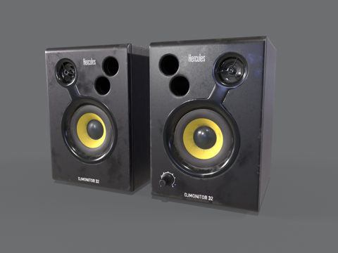  扬声器 音响 蓝牙音箱 扬声器 喇叭 迷你音响 电脑音响3d模型 