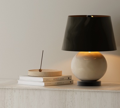  现代台灯 意式台灯 现代中古台灯 现代复古台灯  复古风台灯3d模型 