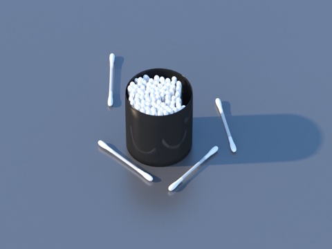  棉签 生活用品3d模型 