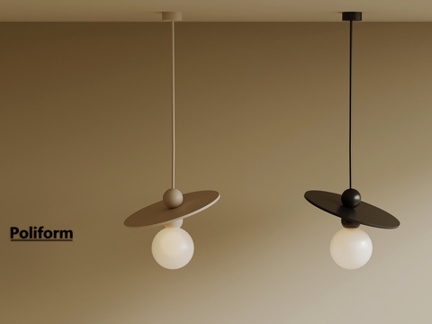  现代吊灯 床头装饰小吊灯3d模型 