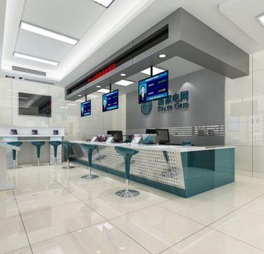  现代国家电网3d模型 